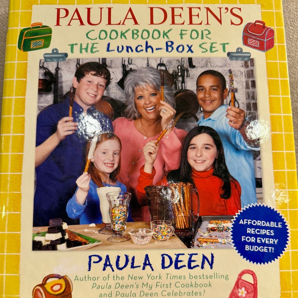 Paula Deen’s Cookbook for the Lunch-Box Set – Hardcover + Spiral-Bound Cookbook